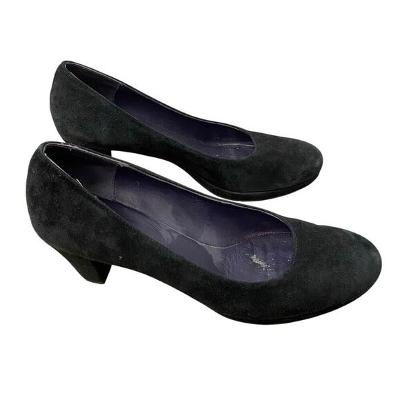 Vaneli Black Rounded Toe Heels Sz 8.5 - Picture 1 of 6